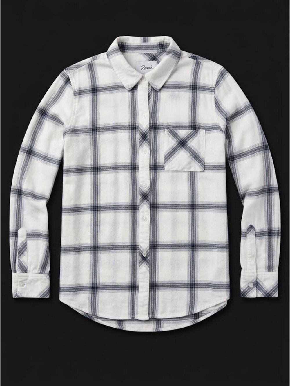 Rails Hunter Plaid Button Down Shirt Blue White Long Sleeve Women’s Small